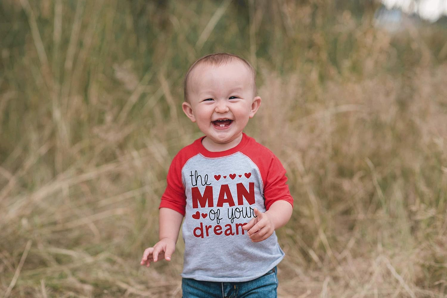 Boy'S Valentine'S Day Toddler Vintage Baseball Tee